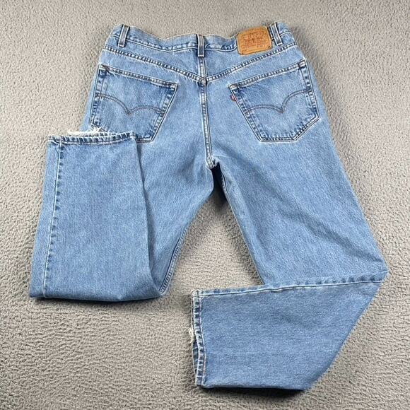 VTG Levi's 550 Relaxed Fit Jeans Men's 38x32 Fit (36x30) Y2K 2000's Distressed - Picture 10 of 12